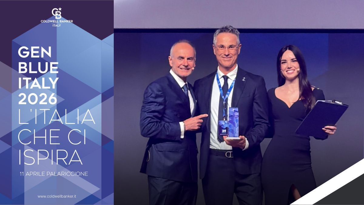 GenBlue Italia 2026: Alessandro Tognetti premiato come International President’s Premier di Coldwell Banker