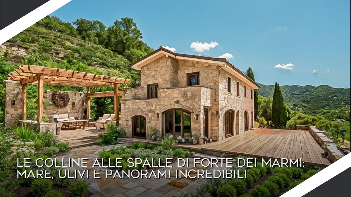 Le colline alle spalle di Forte dei Marmi: vivere tra  mare, ulivi e panorami incredibili